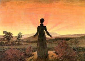 Woman before the Rising Sun by Caspar David Friedrich