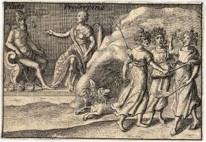 Hades, Persephone, and Cerberus with The Fates