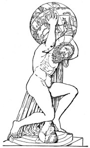 The Roman god Atlas holding up the world