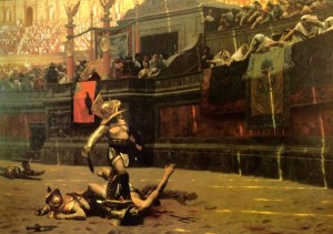 Jean-Leon Gerome's Famous Gladiator Painting (Pollice Verso) of 1872