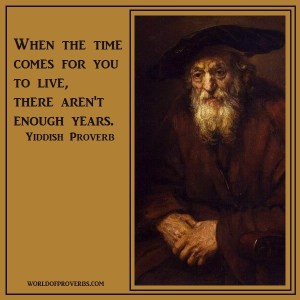 Old Man and Old Age Proverb