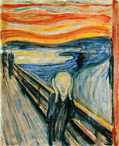 The Scream. Edvard Munch's most famous painting.