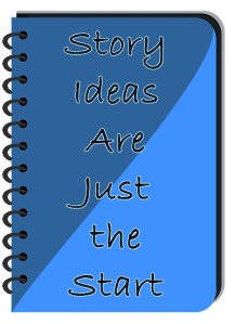 Small Spiral Notebook ith words: Story Ideas Are Just the Start