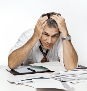 Man Getting Anxious over His Finances