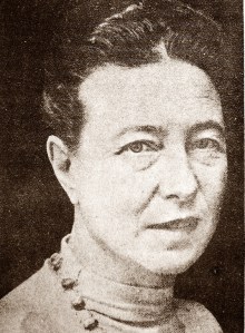 Simone de Beauvoir at 60